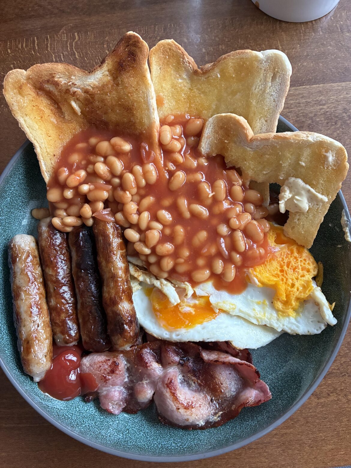 This mornings (4pm) hangover meal.