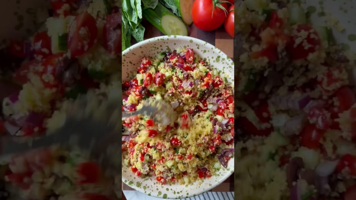 Easy Mediterranean Couscous Salad – A Meal Prep Recipe Packed with Garden-Fresh Flavors
