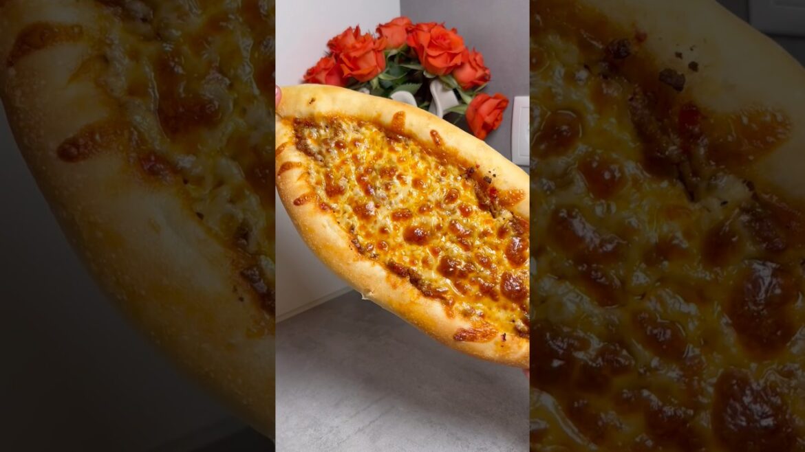 Hackfleisch-Pide mit Käse #recipe #turkishfood #foodie #fy #foodtube