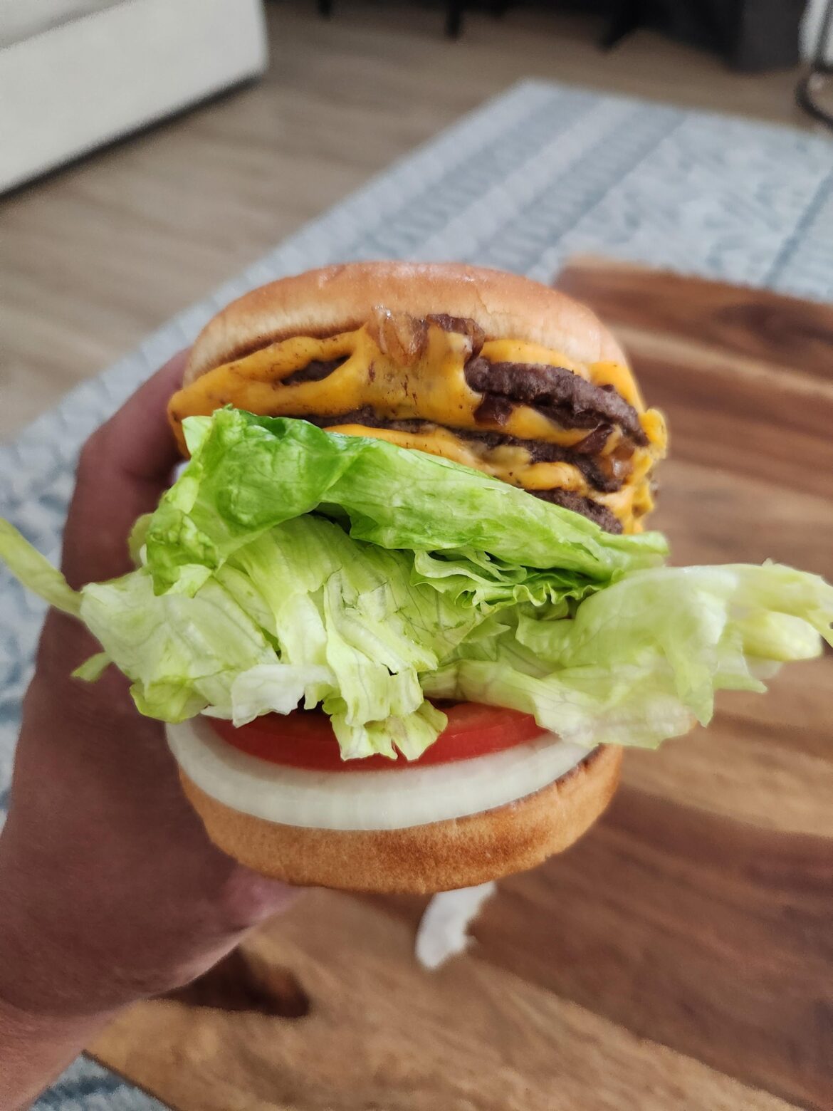3x3, grilled and raw onion, Xtra lettuce