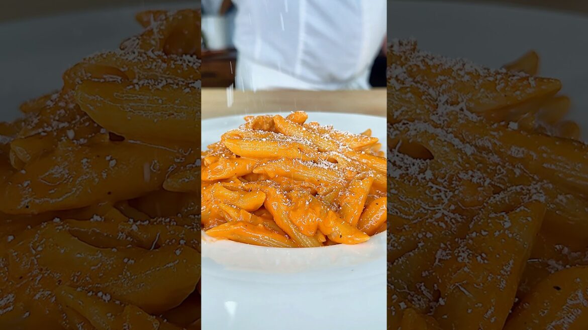 Penne alla Vodka — creamy, simple, perfect for National Pasta Day #pasta #shorts