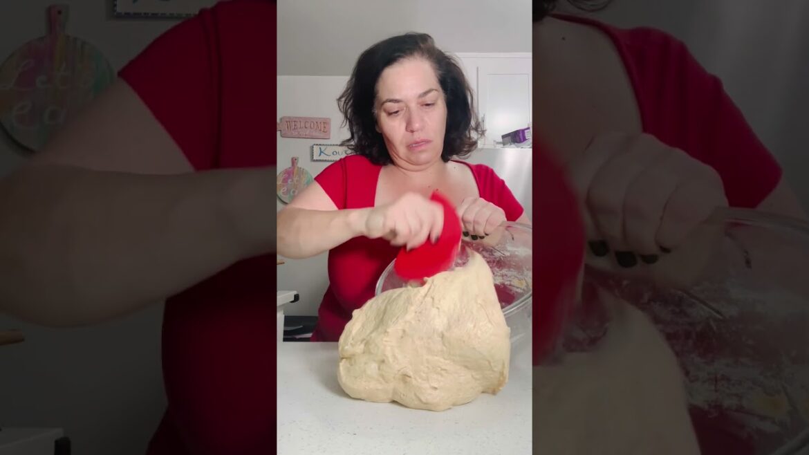 Greek Village bread ready for cold fermentation #sourdoughbread #sourdough #bread #greek