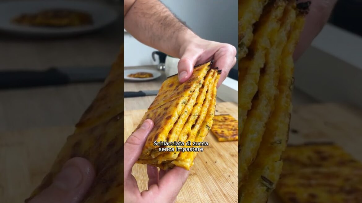 SCHIACCIATA DI ZUCCA? Si, croccantissima e senza impastare!