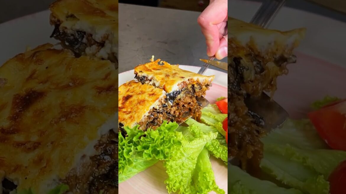 Greek-Style Moussaka | Eggplant, Meat Sauce & Creamy Béchamel