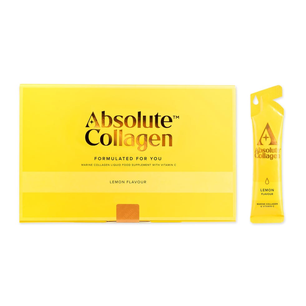 Absolute Collagen Marine Liquid Collagen Supplement for Women | New Lemon Flavour, Supports Hair, Nail & Skin Health, 8000mg of Hydrolysed Collagen per Sachet, Vitamin C | 14 Sachets