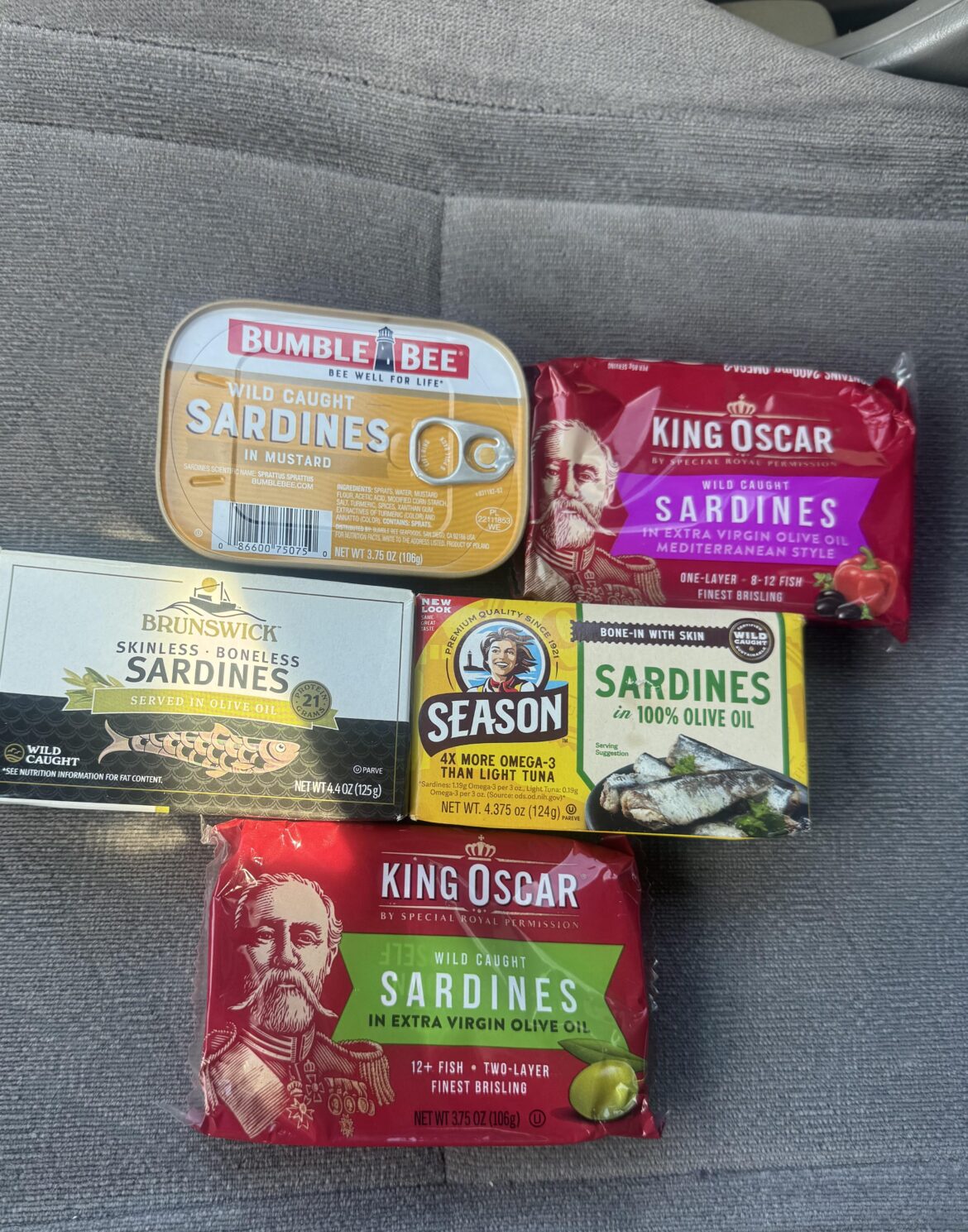 Just got into sardines, so I bought some from the local store. Which would you pick first?