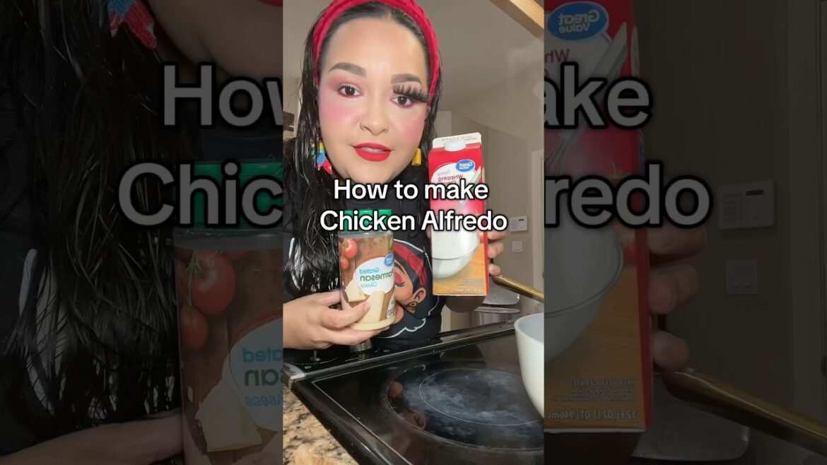 Easy Chicken Alfredo #chickenalfredo