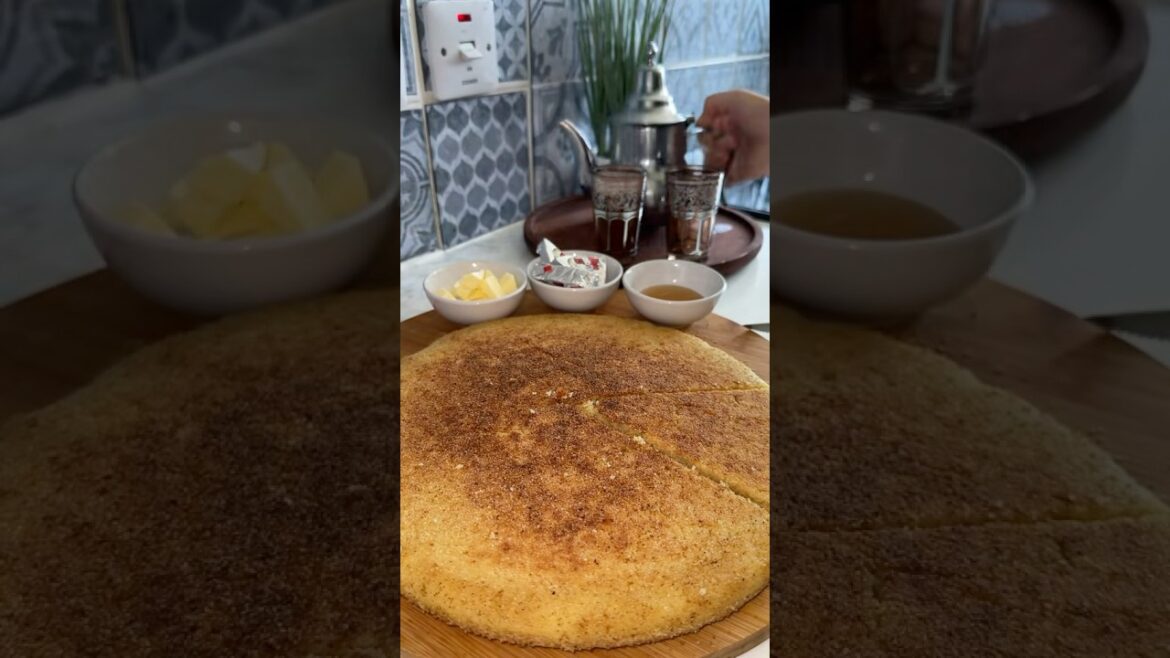 Fluffy Moroccan Harcha-the Easiest  Semolina Breakfast Ever