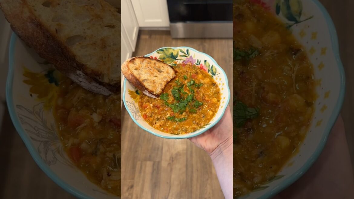 Moroccan chickpea stew for my family of 7 #shorts ￼￼