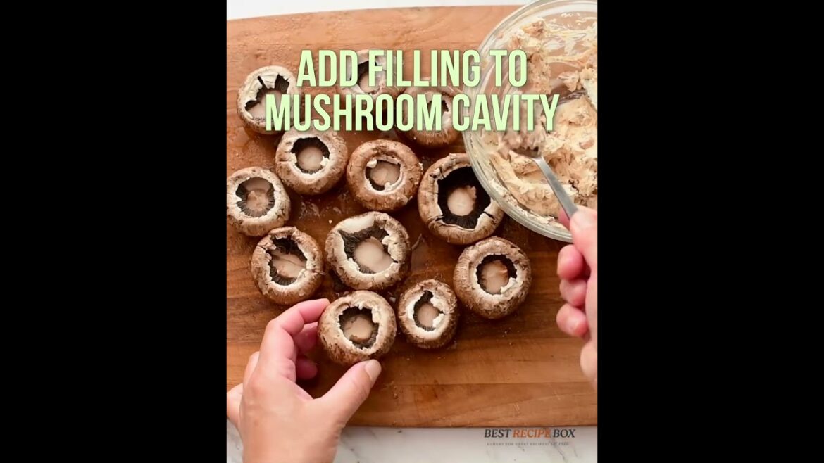 Air Fryer Stuffed Mushrooms #easyrecipe #airfryer