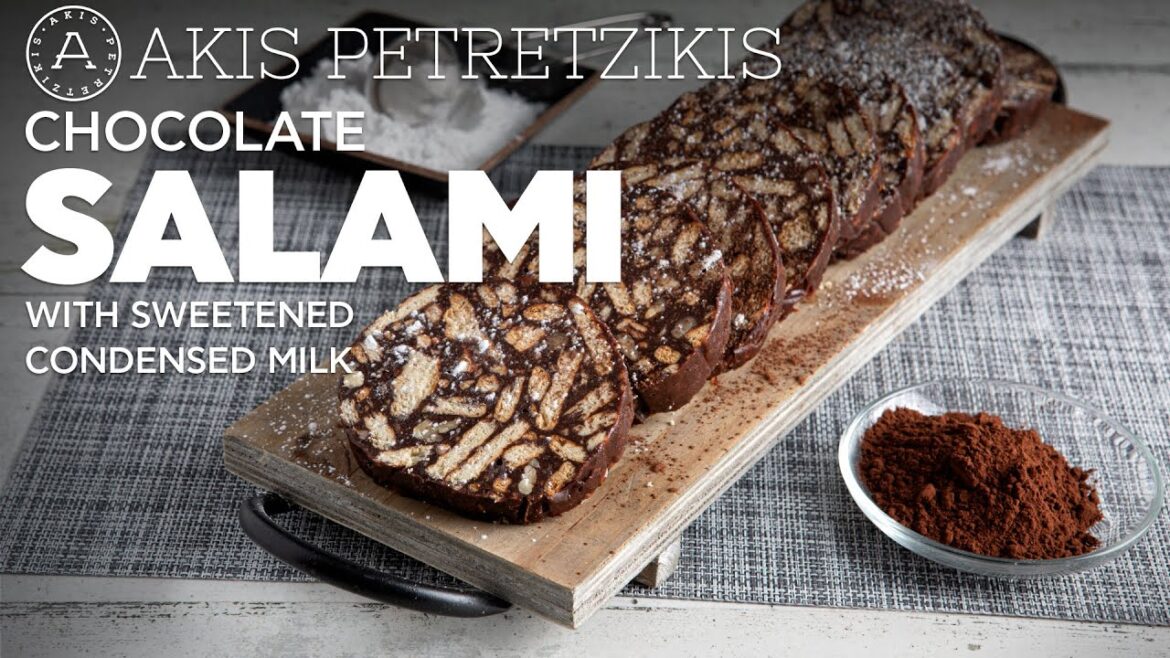 Chocolate Salami With Sweetened Condensed Milk | Akis Petretzikis