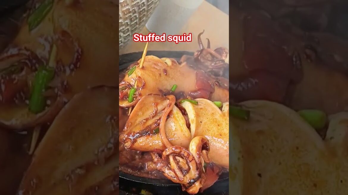 Stuffed squid recipe #cooking #food #yummy #easyrecipe #delicious #trendingshorts
