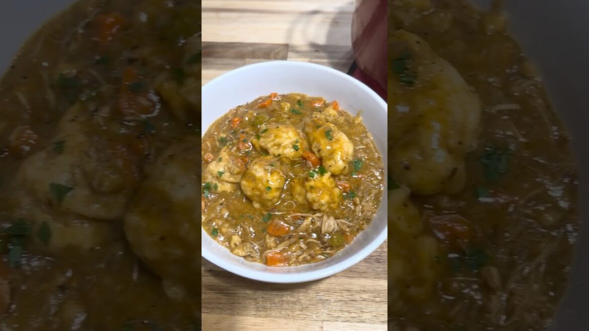 Warm up with Soulful Chicken and Dumplings.  #soupseason  #whatsfordinner #EasyRecipes #holidayfood