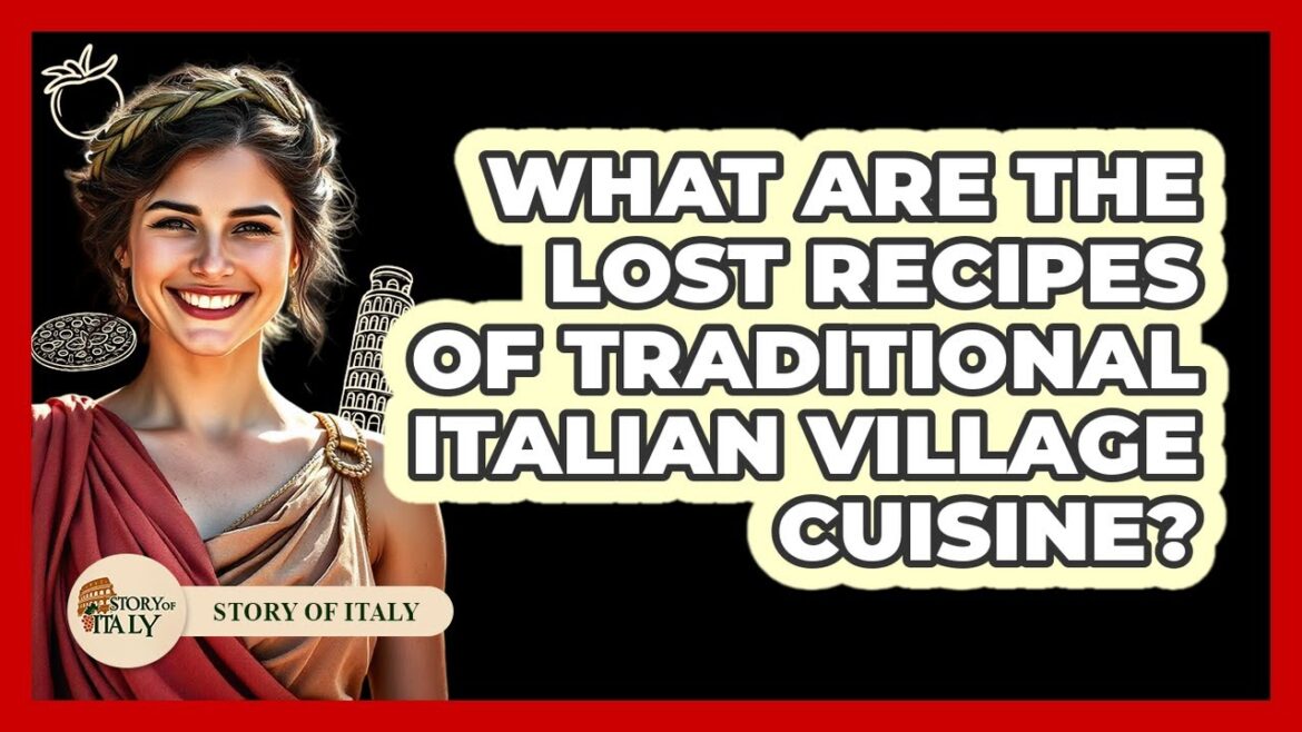 What Are The Lost Recipes Of Traditional Italian Village Cuisine? - Story Of Italy