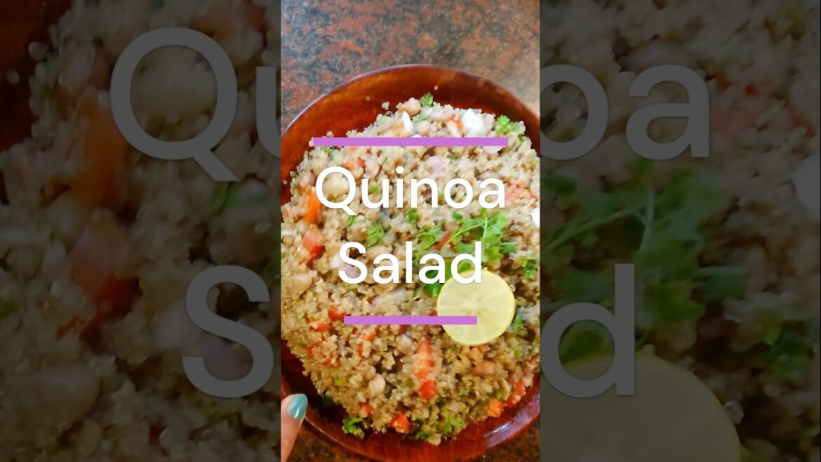 Quinoa Chaat. High protein salad recipes. #food #easynutrition #recipe #quinoa #salad #chaat