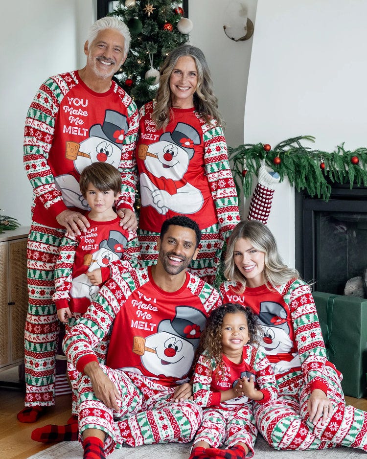 Frosty the Snowman Fair Isle Pattern Pajamas Set