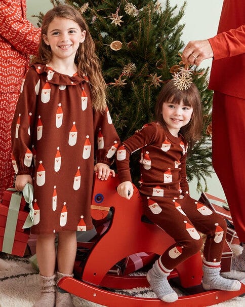 Holiday Santa Matching Family Pajamas