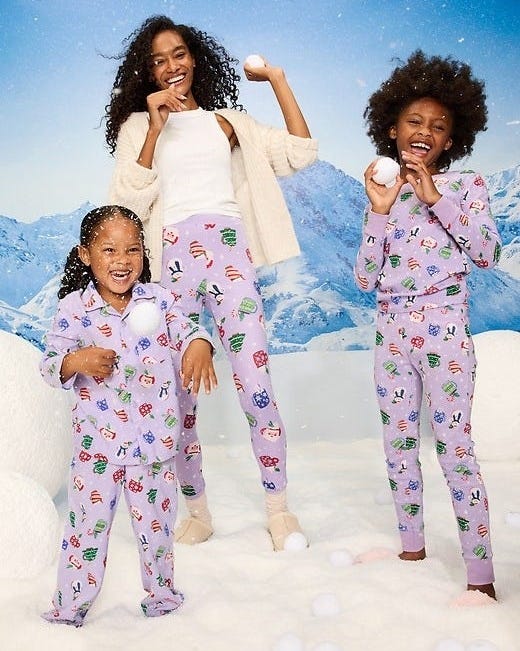 Purple Mugs Pajama Sets