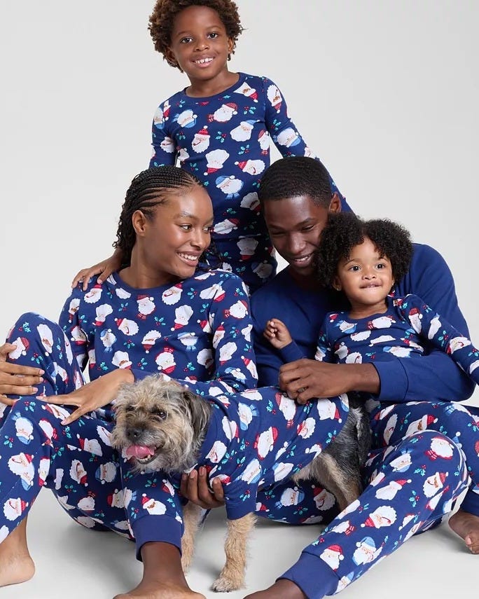 Holiday Lane Santa Family Pajamas