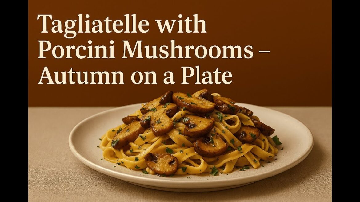 Tagliatelle with Porcini Mushrooms – Autumn on a Plate Tagliatelle with Porcini Mushrooms – Autumn on a Plate