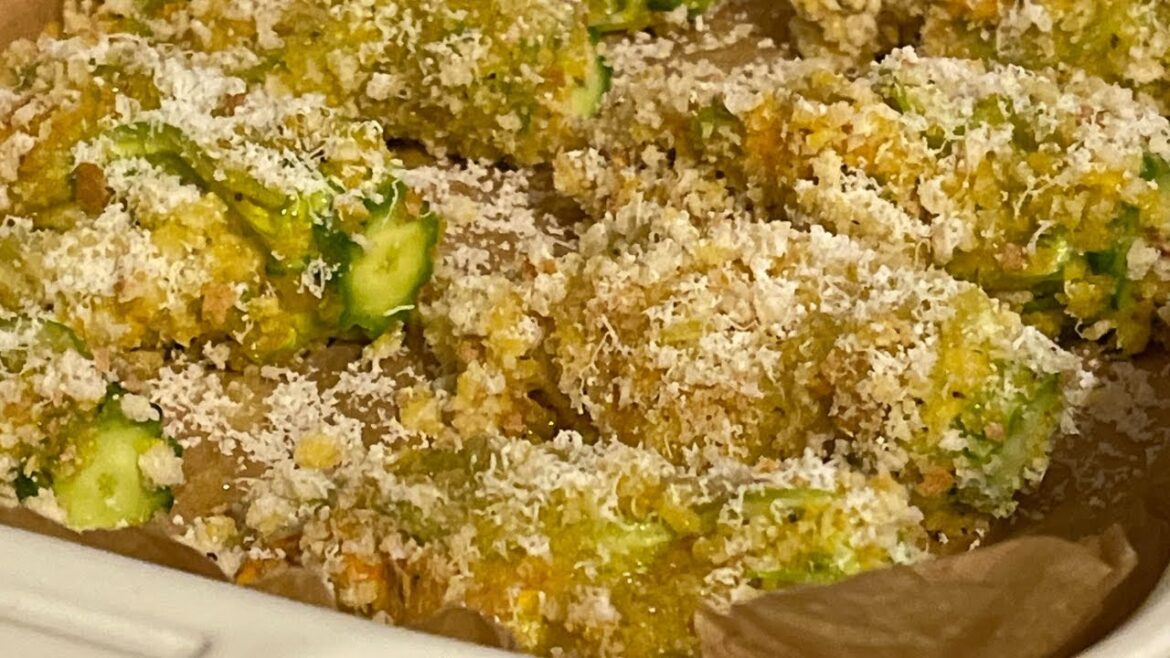 Stuffed Zucchini Flowers with Ricotta & Onions | Crispy Mediterranean Oven Recipe