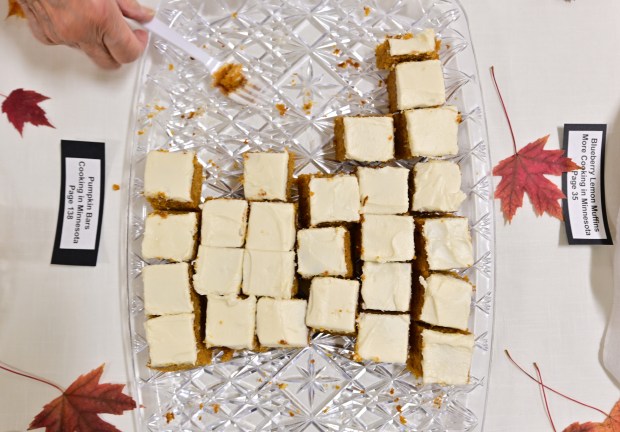 A table of pumpkin bars