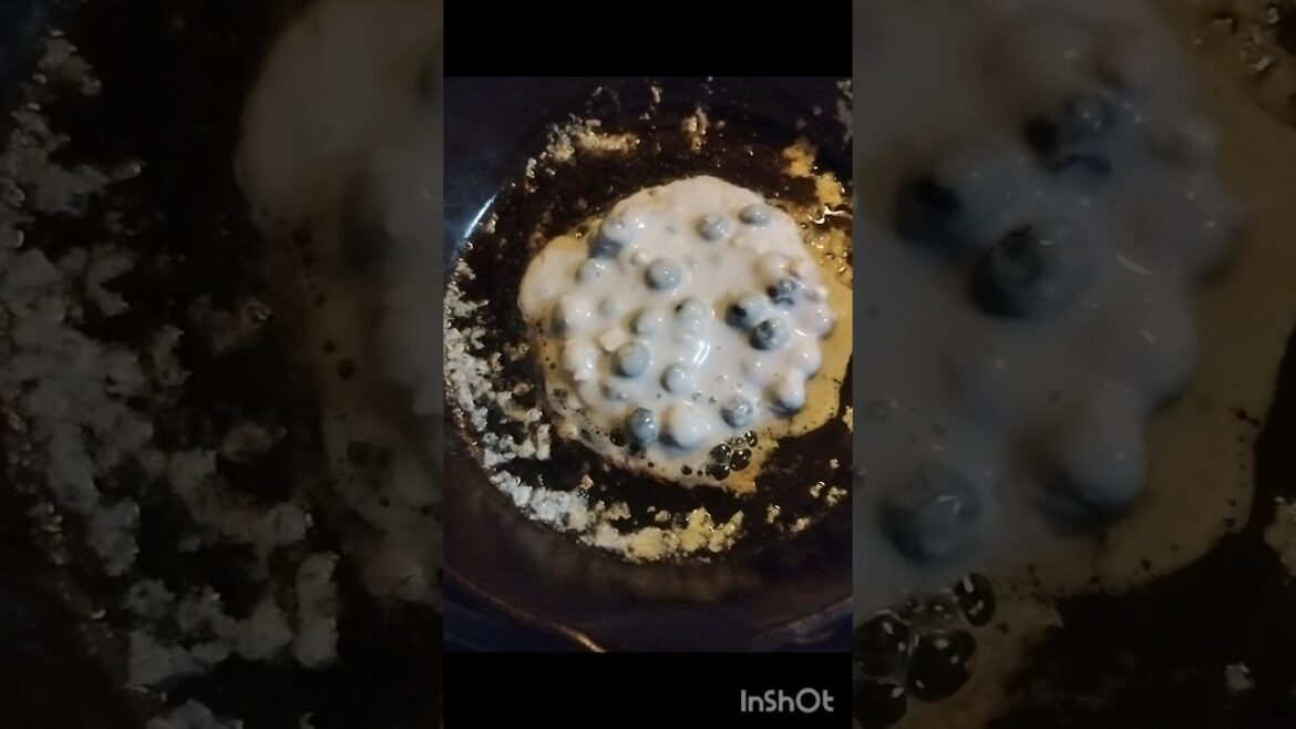 Blueberry Pancakes #breakfast #pancake #blueberry #food #momlife #homestead #shorts