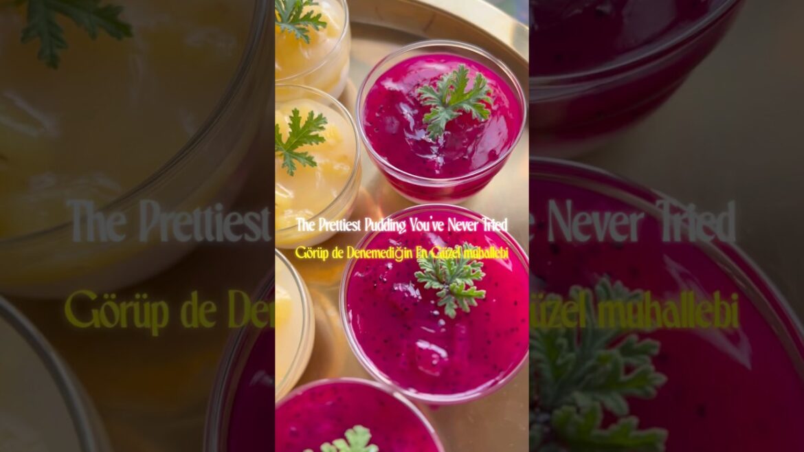 Pretties pudding / muhallebi you have to try #dessert