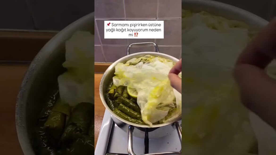 Sarmanın kararmaması için kimler bu yöntemi biliyor? #dolma #sarma
