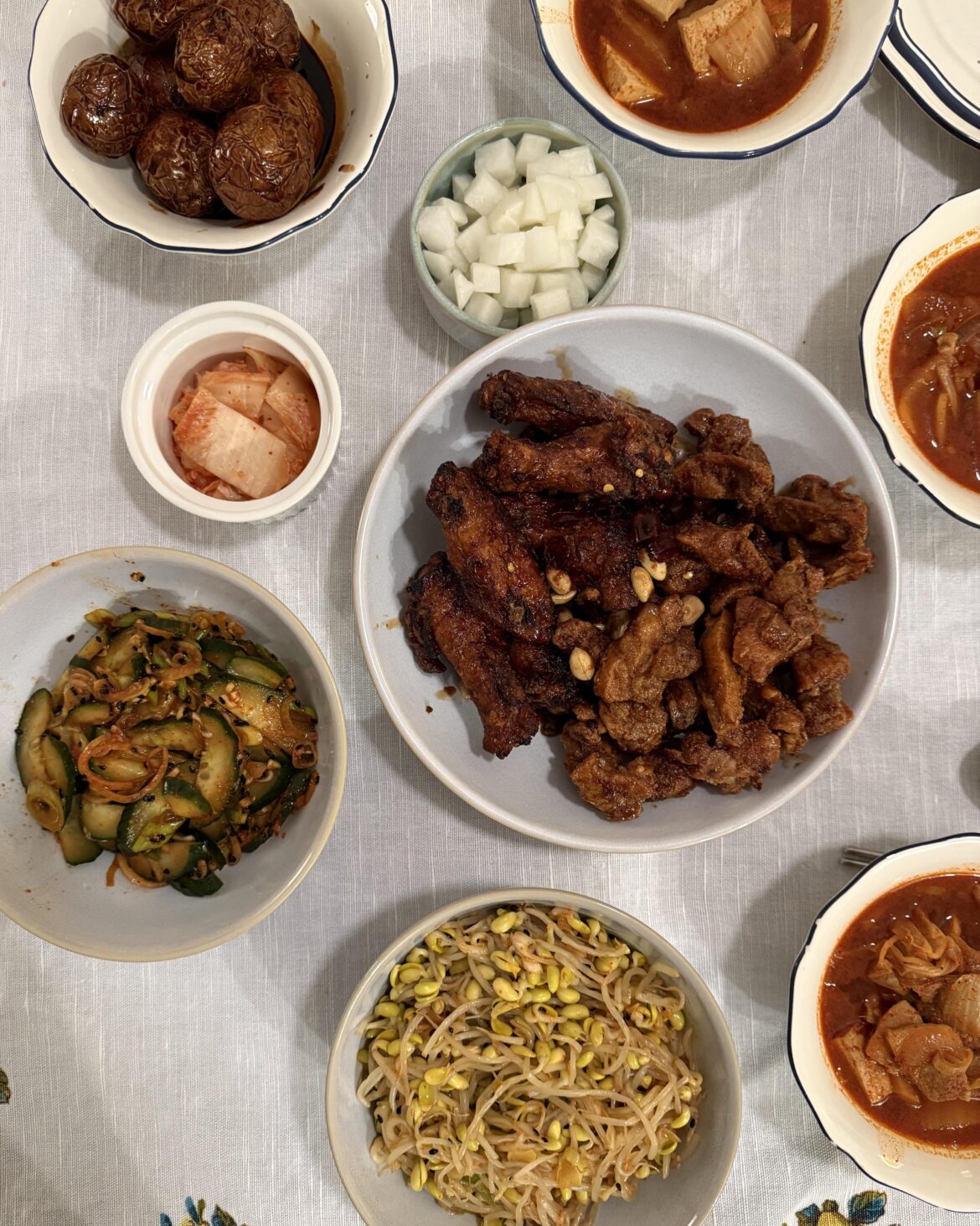 A while ago I asked people on here for help putting together my first Korean meal - today I finally made it!