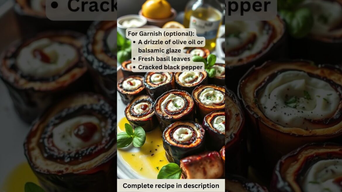 Grilled Eggplant Rolls with Herbed Ricotta Filling for Vegetarians