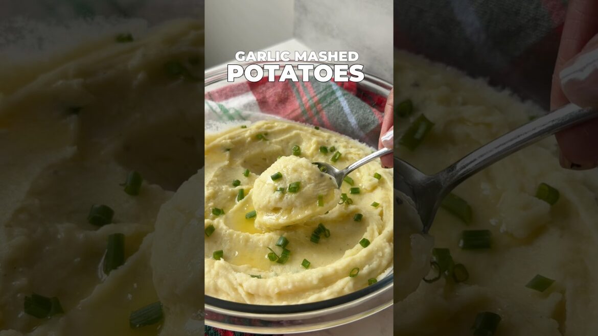 Creamy garlic mashed potatoes recipe
