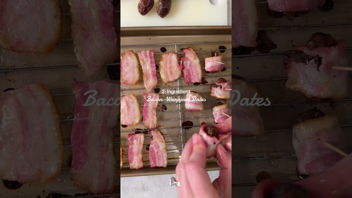 This sweet & savory bacon-wrapped dates recipe couldn’t be easier or more delicious.