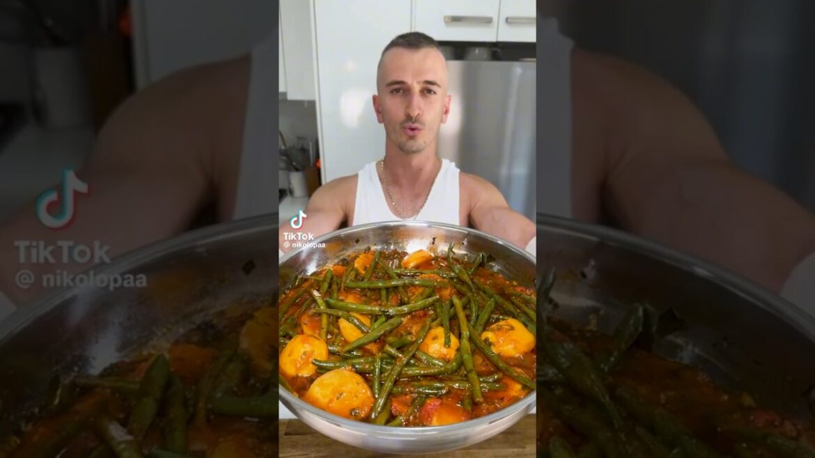 Green beans with potatoes #healthyrecipes