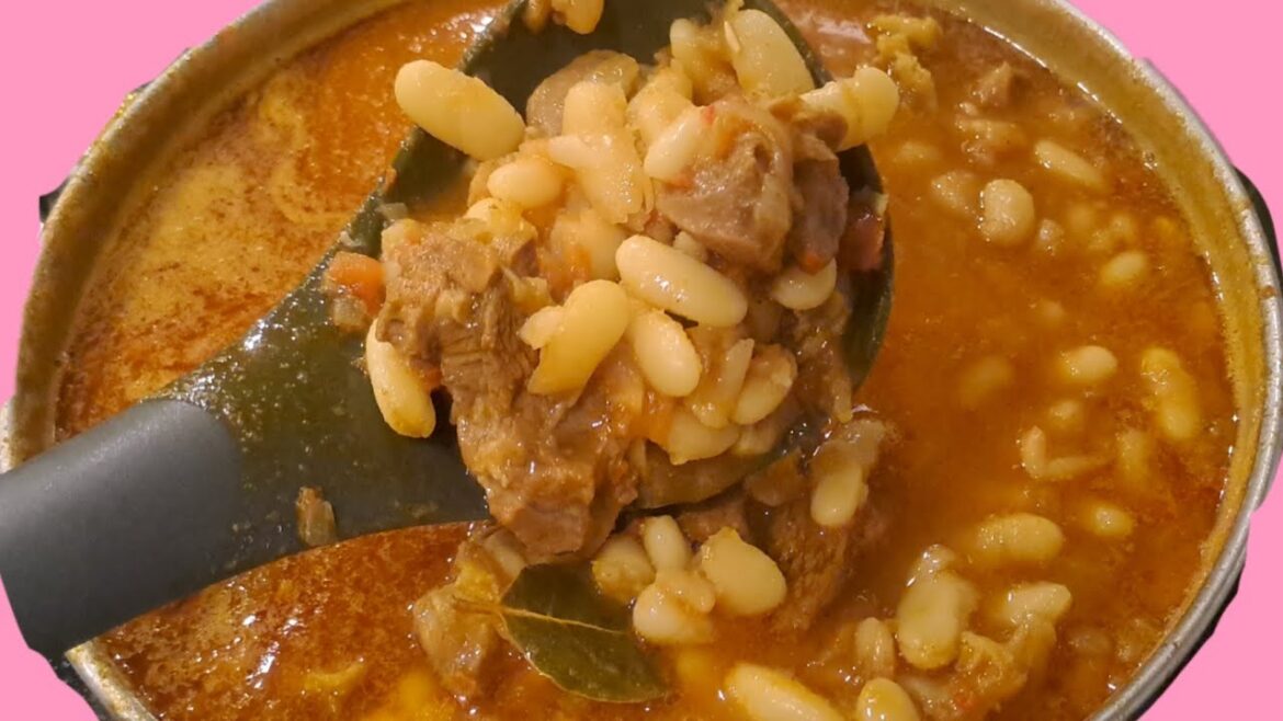 001HOW TO MAKE FASOOLYA ABYAD / WHITE BEANS WITH BEEF IN ARABIC RECIPE @Lovy2011