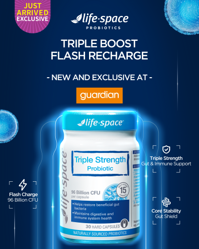 Triple the Probiotics, Triple the Relief: Life-Space Launches Triple Strength Probiotics in Singapore Triple the Probiotics, Triple the Relief: Life-Space Launches Triple Strength Probiotics in Singapore