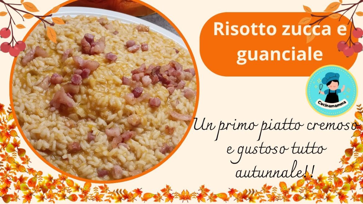 Risotto zucca e guanciale - Primo piatto autunnale gustoso e cremoso