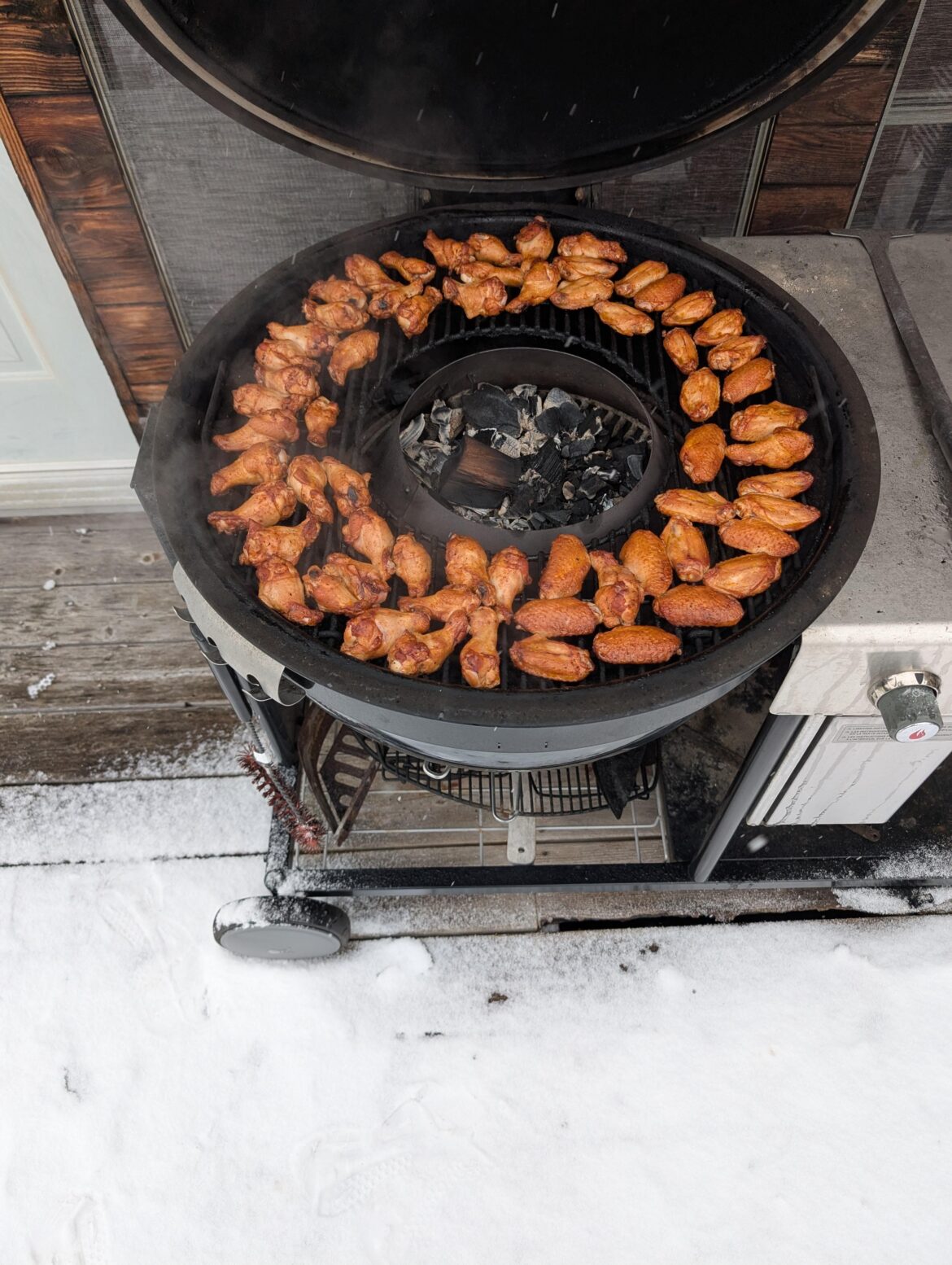 Wings and Snow for Football Sunday