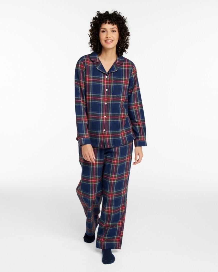 Women's Scotch Plaid Flannel Pajamas