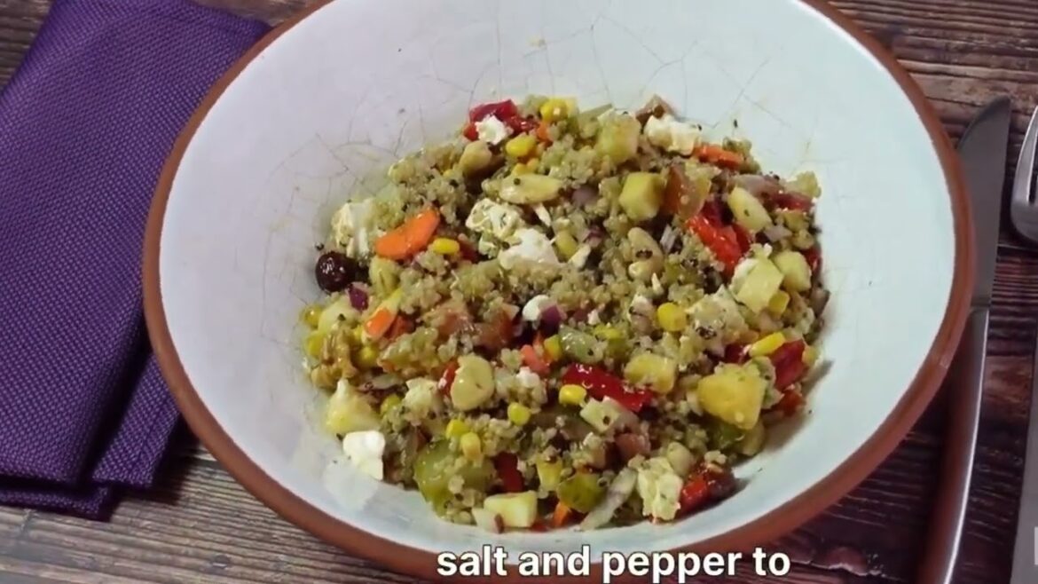 Mediterranean Quinoa Salad | Easy Healthy Quinoa Salad Recipe #mediterranean #recipe