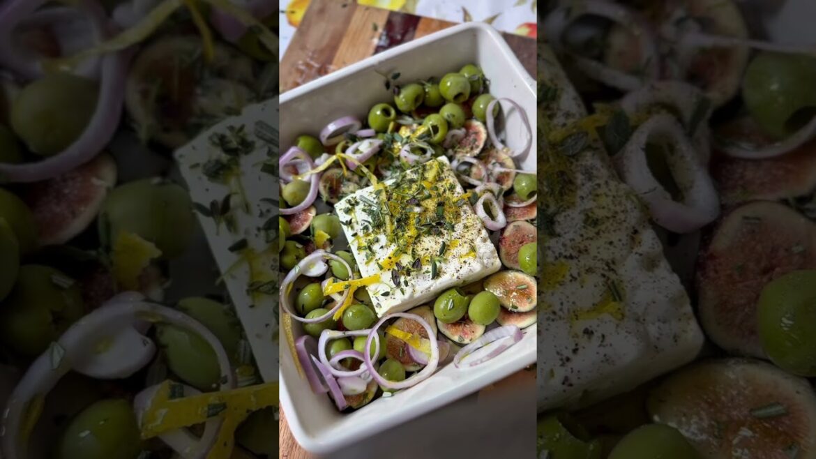 Baked Feta with Olive & Figs