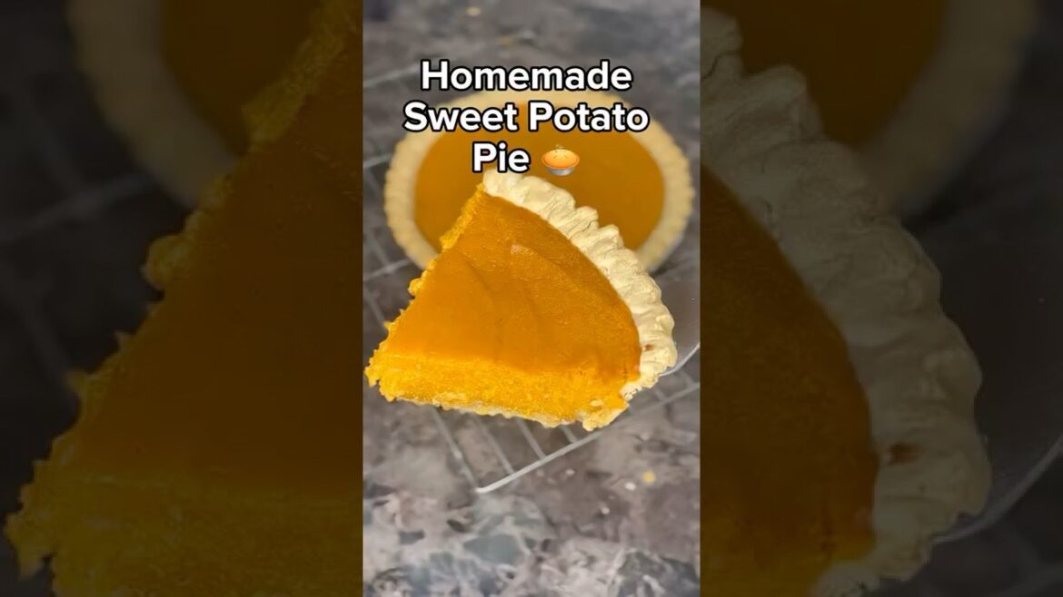 Homemade Sweet Potato Pie #trending #sweetpotato #pie #holiday #foodie #food