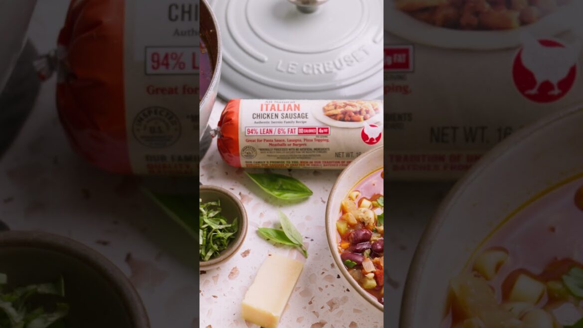 Pasta e Fagioli with Isernio’s Italian Chicken Sausage — A Comfort Classic