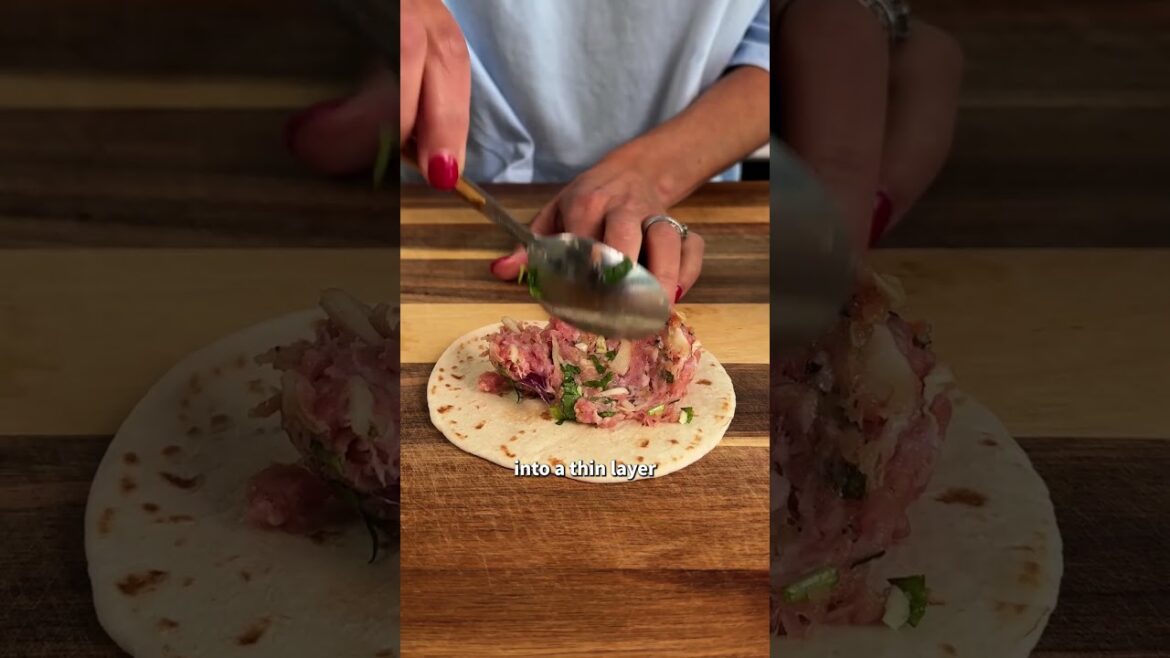 Smashed Dumpling Tacos Recipe