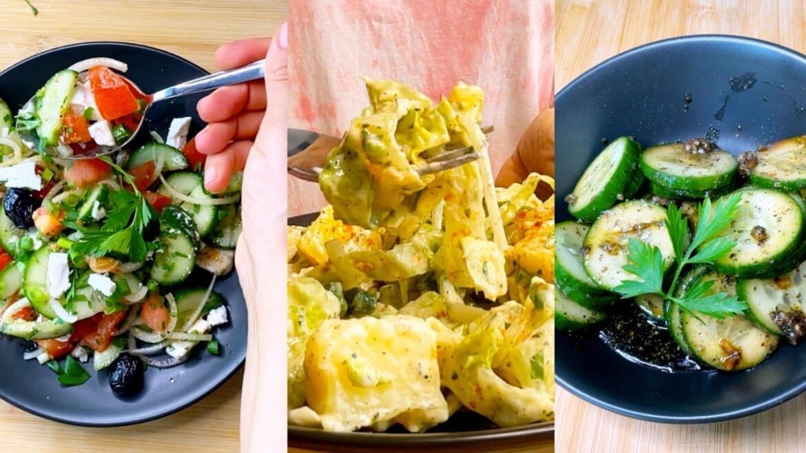 3 Easy Cucumber & Mediterranean Salads | Quick & Healthy Potato Salad Ideas You’ll Love!