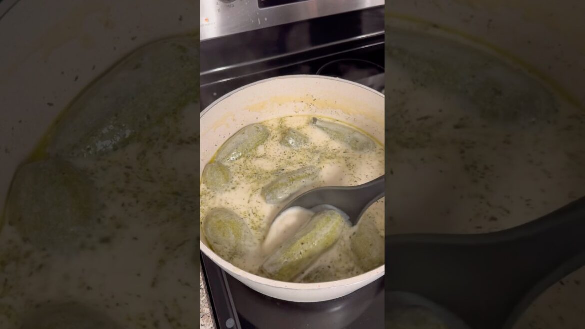 Syrian kousa b laban | stuffed squash cooked in a yogurt sauce