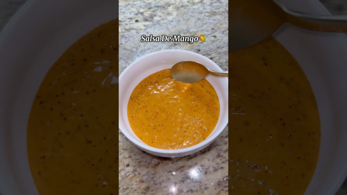 Salsa de mango #mexicanfood #salsa #receta ##recetasfaciles