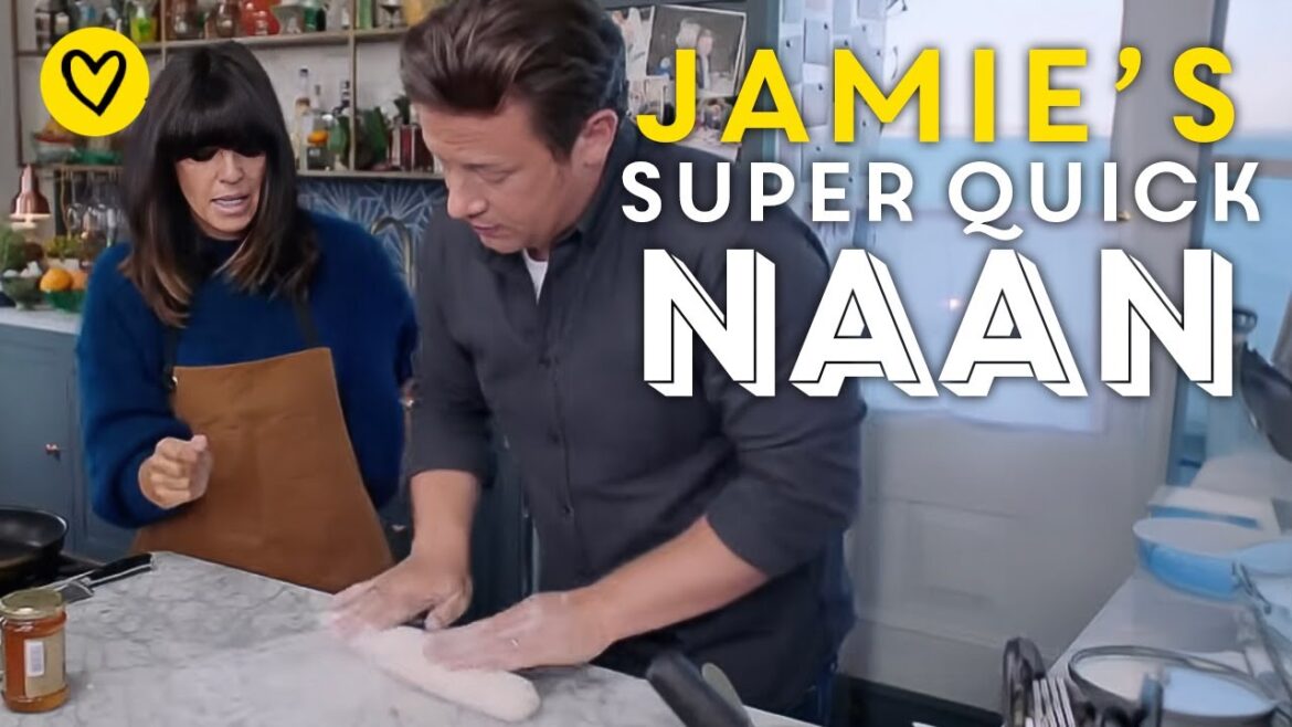 How To Make Jamie's Cheats Naan In 3 Minutes With Claudia Winkleman