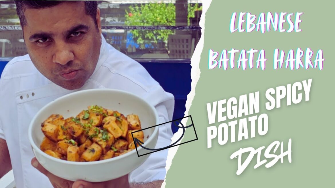 Lebanese Batata Harra (Spicy Potatoes )....Indian Aloo Chaat !!