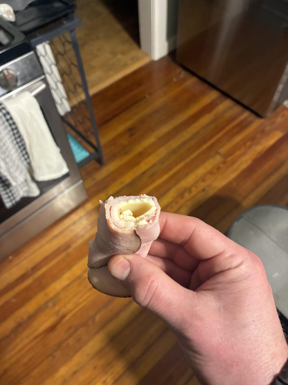 Y’all ever just wrap a slice of cheese with a slice of ham?